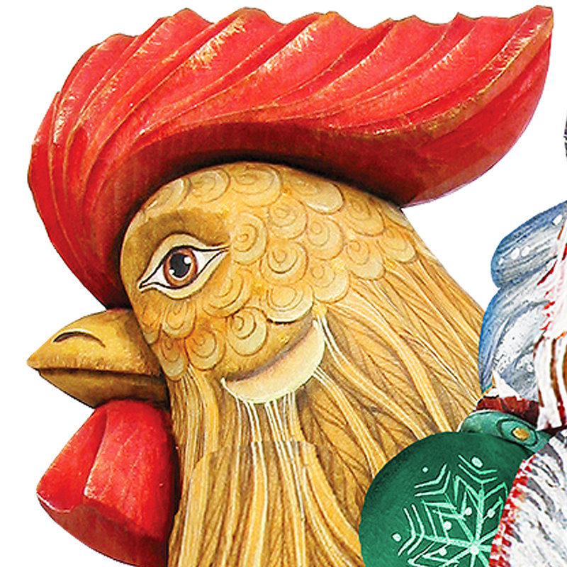 Décoration murale père noël sur coq gallery