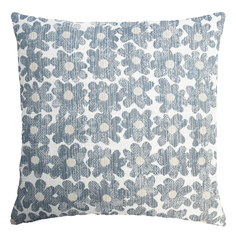 Daisy Performance Square Pillow Cover & Insert, Square 18", Harbor