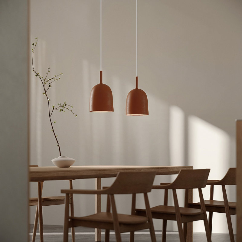 Vessel Pendant Light, Sedona, White, 18.5'' H x 9'' W x 9'' D