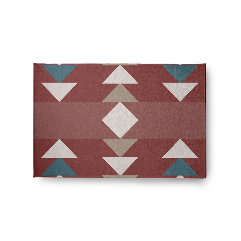 Chenille Geometric Indoor Rug, Rectangle 2' x 3'
