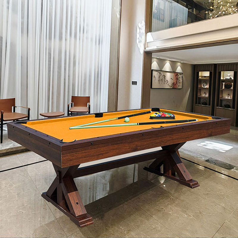 Table de billard multifonctionnelle en marbre trois-en-un, Orange