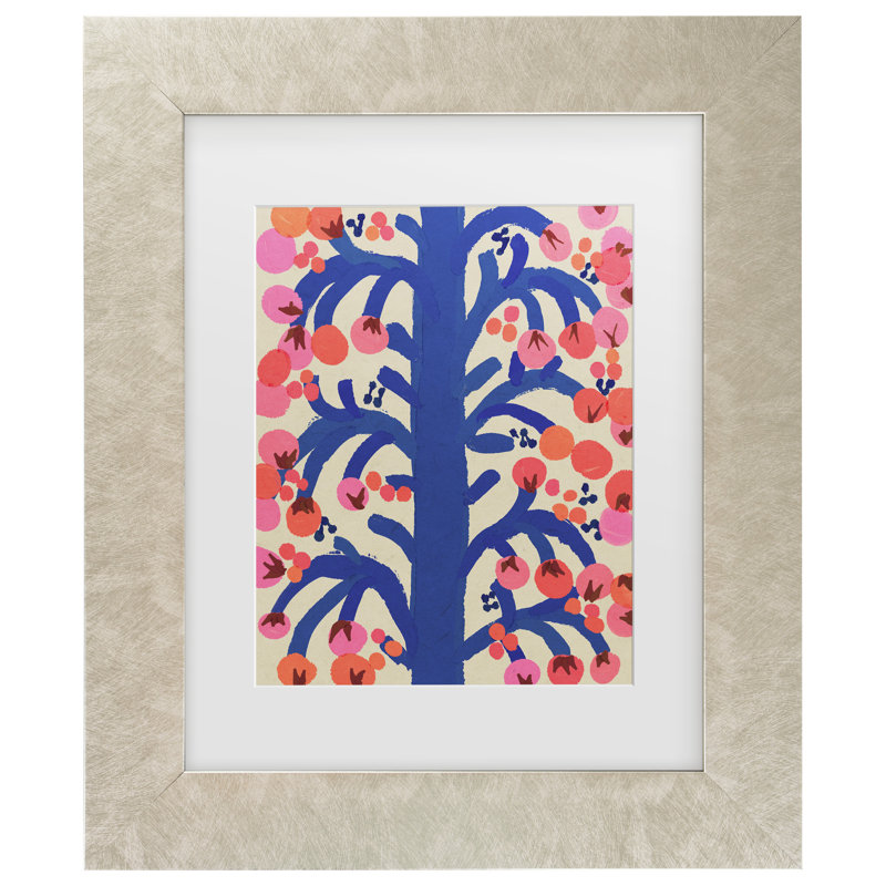 «Berry Tree», H 14,5 po x l 17,5 po, Cadre crème
