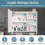 Armoires de salle de bain modernes de 32 po x 28 po, armoires à pharmacie avec miroirs et lumières DEL, casiers de salle de bain avec compartiments de rangement à plusieurs niveaux et porte-serviettes