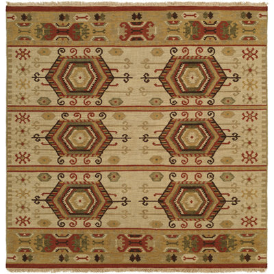 Wool Geometric Area Rug