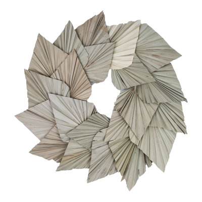 Natural Botanicals 17" Palm Spear Wreath