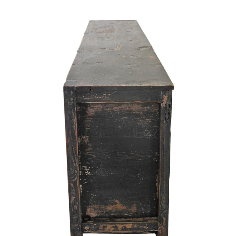 3 Door Black Farmer's Sideboard