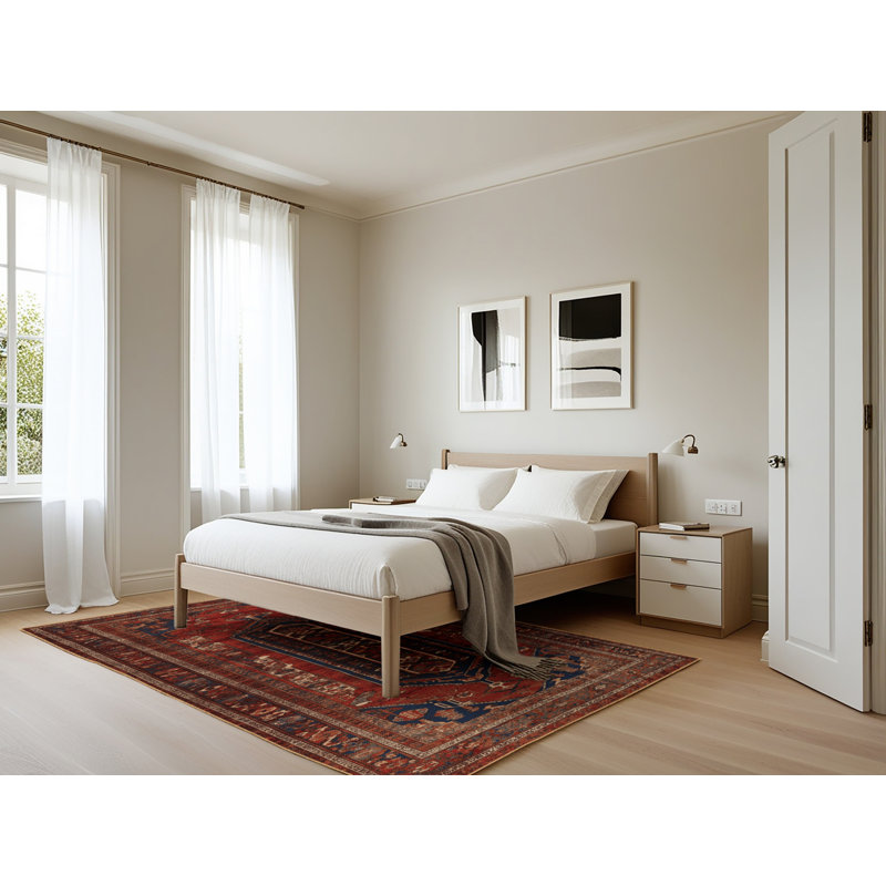 Tapis brun lavable à la machine, Rectangle 5 pi x 7 pi
