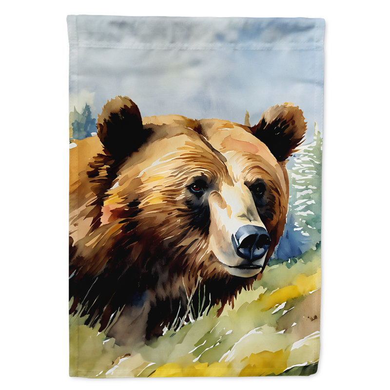 Drapeau de jardin grizzly