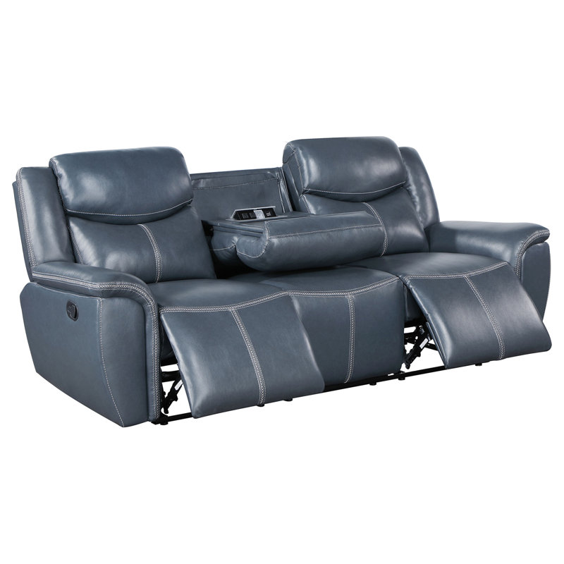 Canapé inclinable avec table rabattable Blue Motion, Bleu