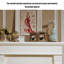 American-style simple electric decorative fireplace with simulated flames