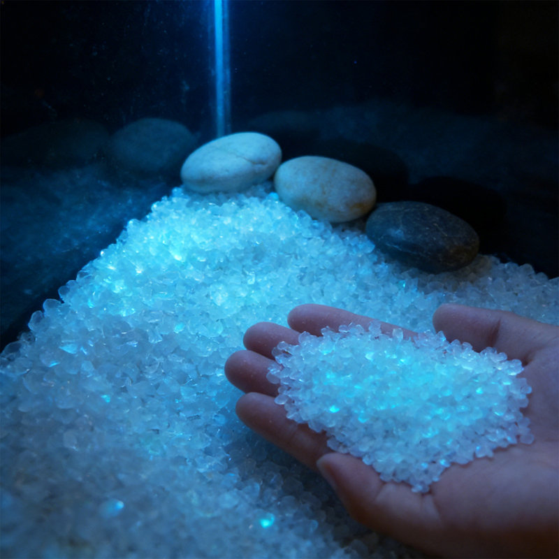 Sable fluorescent fluorescent pour aquarium, 4,33 pouces, blanc, Blanc