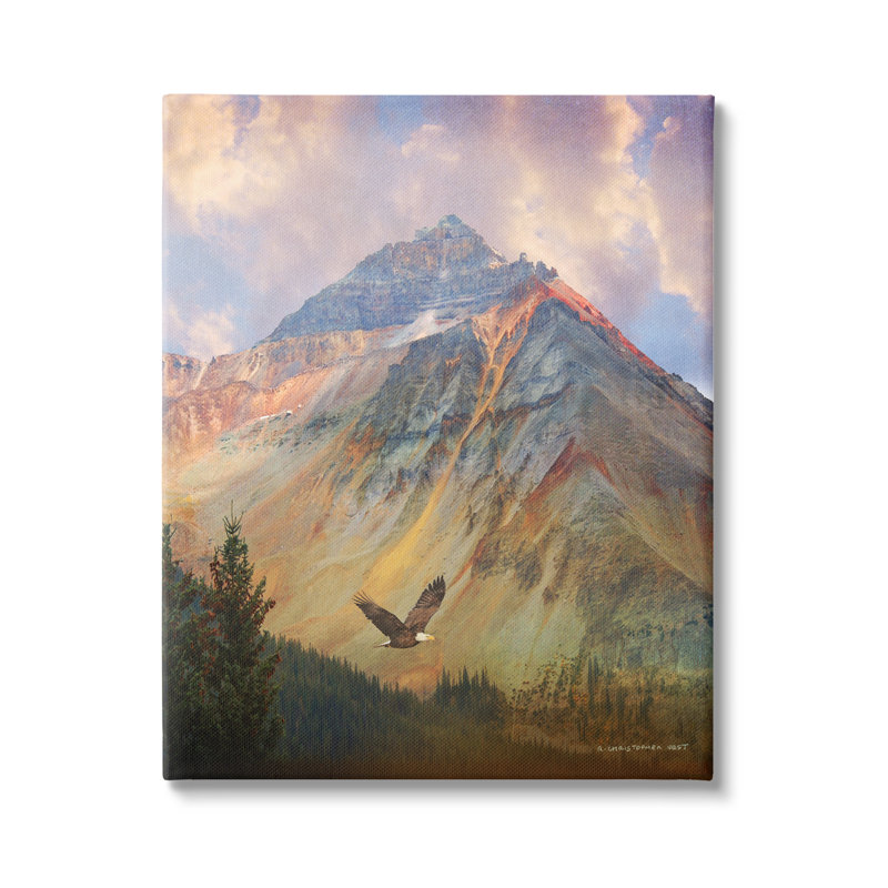 «Soaring Eagle Mountain Valley» par Sally Swatland - photographie, H 20 po x l 16 po x P 1,5 po, Toile tendue