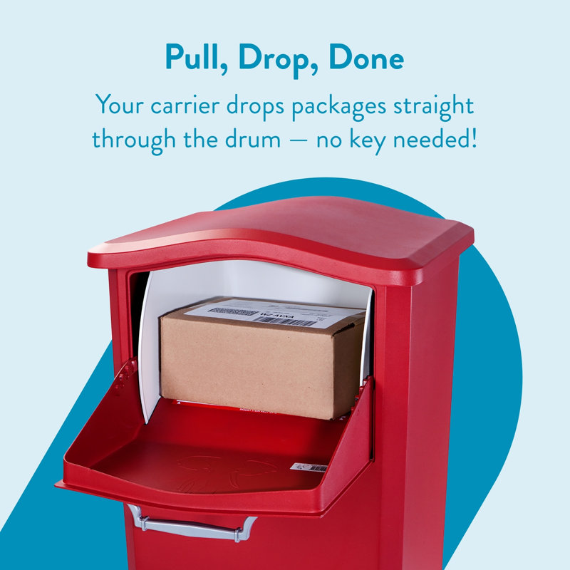 elephantrunk Parcel Drop Box Red, Red