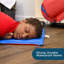 Tapis de sieste pliable 4 sections 1 po Angels - 10 ct - Rouge / Bleu-19016832