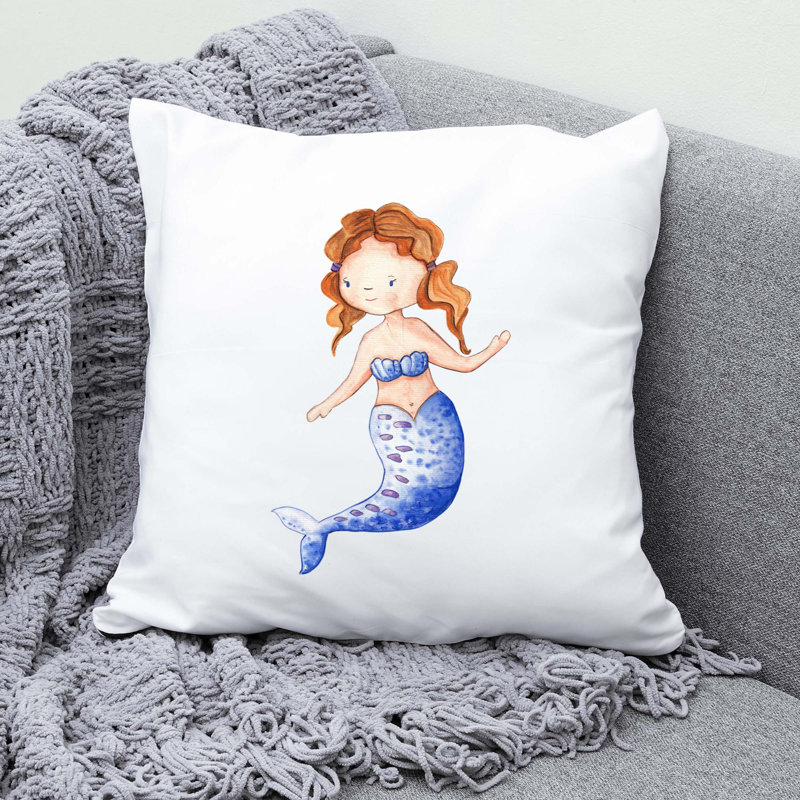Nautical Sea Life_356 - Coussin décoratif avec coussin décoratif, H 18 po x l 18 po
