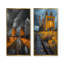 Ensemble de 2 plantes grises et jaunes - photo III-972547093-972547097