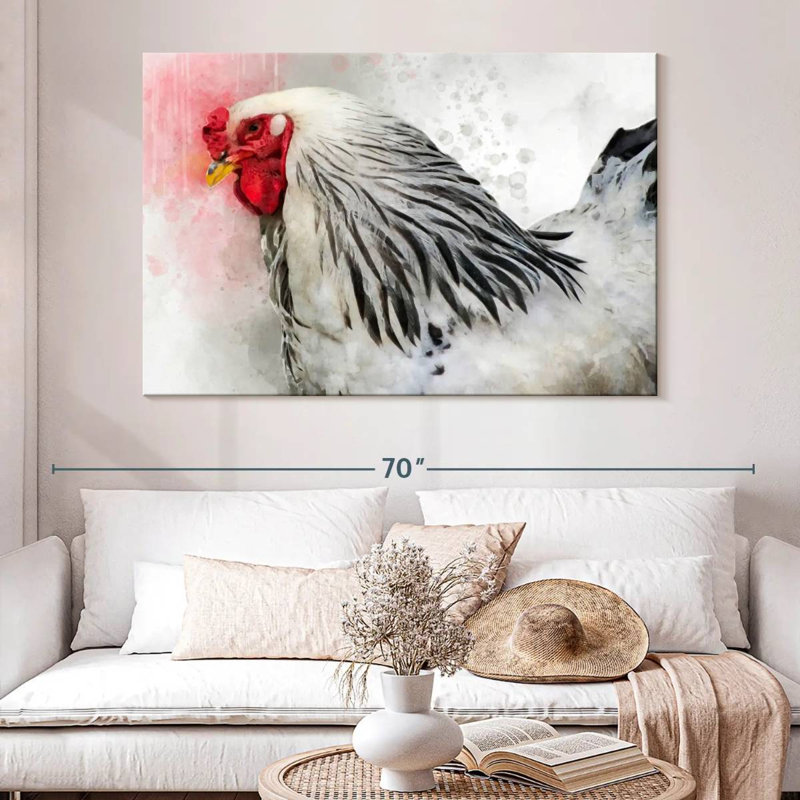 Brampt Brahma Rooster, 34" H x 51" W