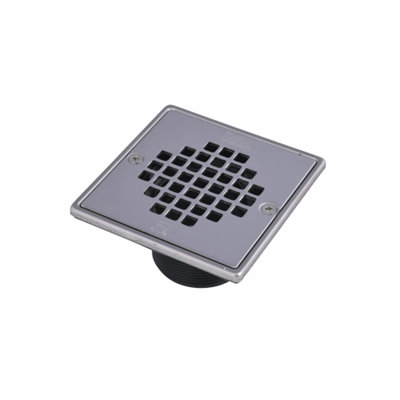 2 in. ABS Square Drain Barrel and Oil Rubbed Bronze Snap-In Strainer with Ring