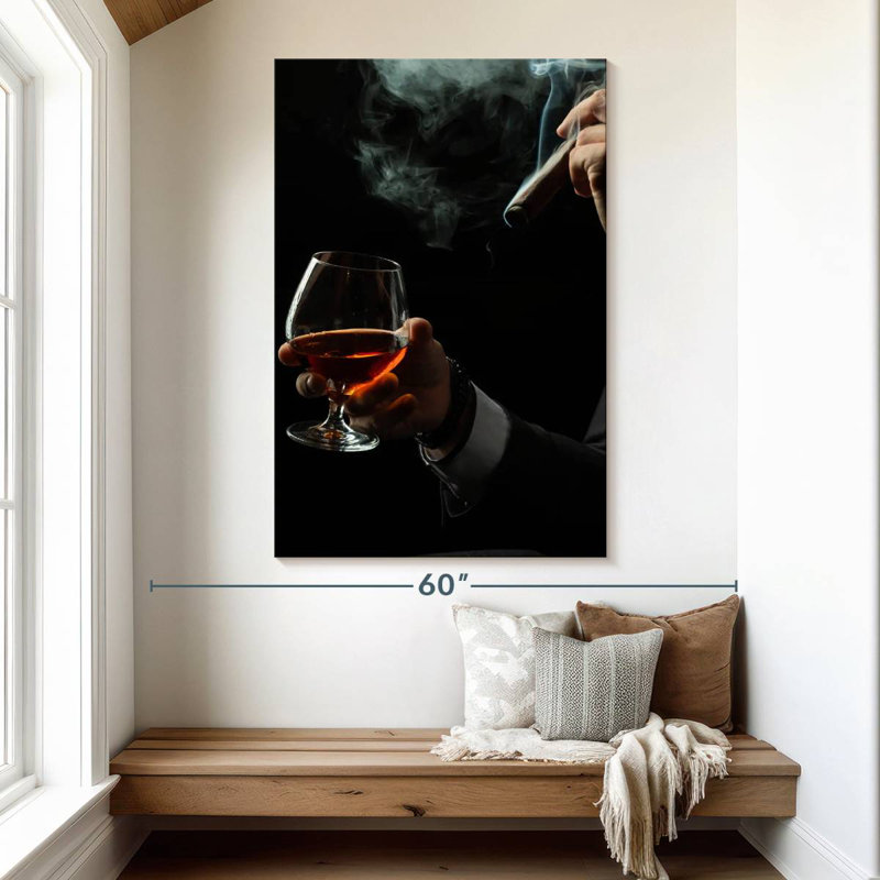 Yarlin Brandy And Cigar Duo, 51" H x 34" W
