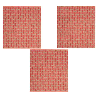 Ensemble de tapis intérieur / extérieur en polyester touffeté à la machine Lavayah