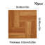 10Pcs Self-adhesive PVC Parquet Flooring Tiles Set-9083975