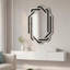 Miroir de salle de bain moderne avec cadre en cristal