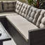 Deklan 9 Seater Garden Dining Set - PE Rattan Corner Sofa Lounge Set Modern Patios (Cover Included)-1241674922