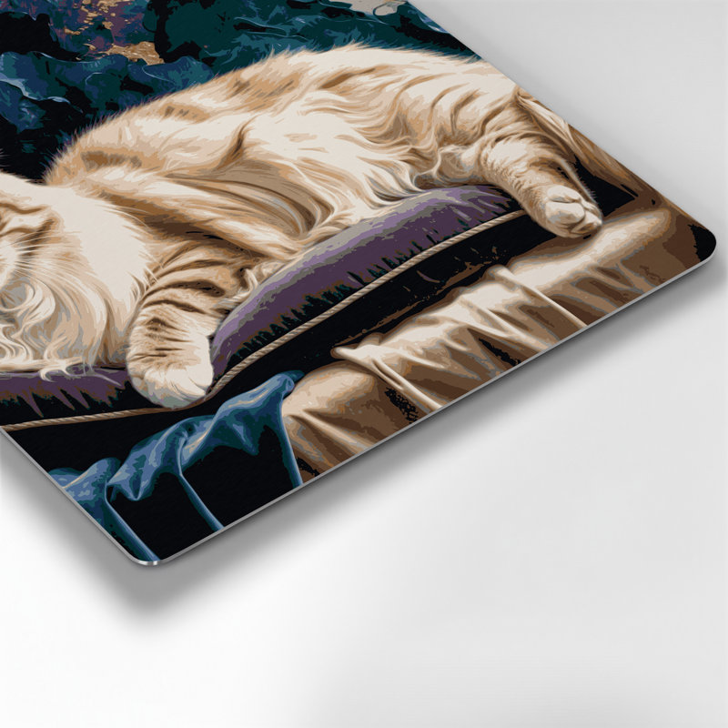 Chats, art mural bleu himalayen, H 96 po x l 96 po x P 0,05 po
