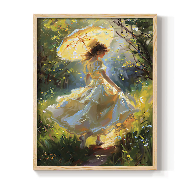 Reproduction encadrée WOMEN Series CMVI - bois massif, Naturel, H 15 po x l 12 po