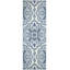 Tapis floral bleu Hertel-27431890