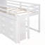 Lit mezzanine simple avec armoire et tablette-129228689