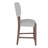 Mid Century Modern Bar Stools Set of 4, 40.4" Counter Stools with Back, Linen Upholstered Barstools with Solid Wood Legs Bar Chairs for Kitchen Island Dining Room, Grey (4-Piece Chairs)