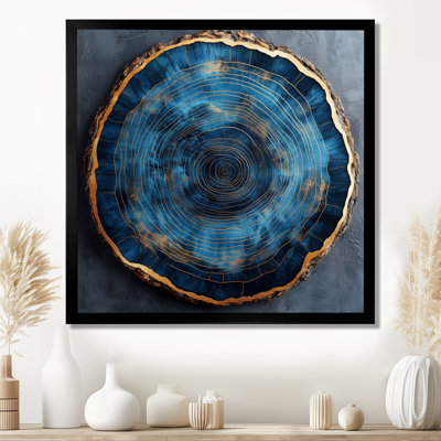 «Grachan Blue Forest Of Wood Slide Collage II», art mural forêt