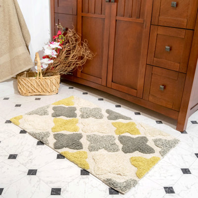 Salvato Cotton Blend Non-Slip Bath Rug