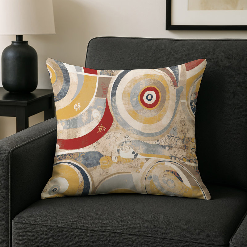 Flashy Wiggle Indoor And Outdoor Pillow, Square 16"
