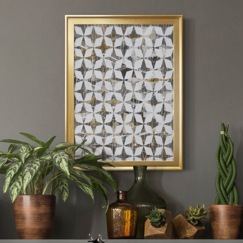 Impression sur toile Modern Modern, Toile encadrée d'or, H 18,5 po x l 24,5 po x P 1,5 po
