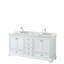 Ensemble de meuble-lavabo double 72 "avec miroir Deborah-59132585-98284204