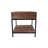 Deejay Solid Wood and Metal One Drawer End Table