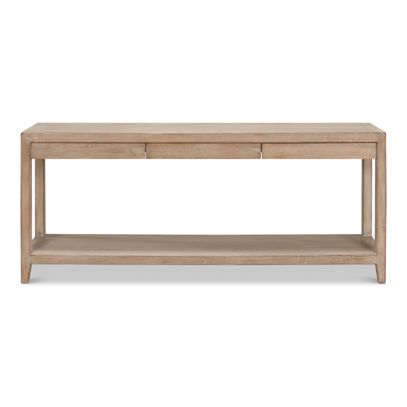 Anton 72'' W Solid Wood Console Table, Tan