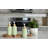 Shampoo And Conditioner Dispenser, Shower Soap Dispenser For Bathroom-Set Of 3 With Permanent Stylish Label-17Oz, 500Ml Refillable Shampoo And Conditioner Bottles Green