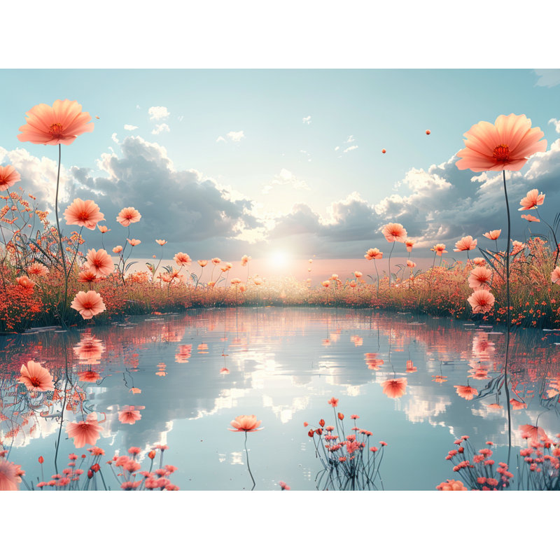 Flowers Nature Microfiber / Polyester Comforter, Queen Comforter