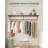 Michihisa Metal Wall Mounted Clothes Rack