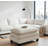 Sofa Ottoman only, Comfy Double Layer Upholstered Seat Cushion, Breathable Chenille Fabric-1014804279
