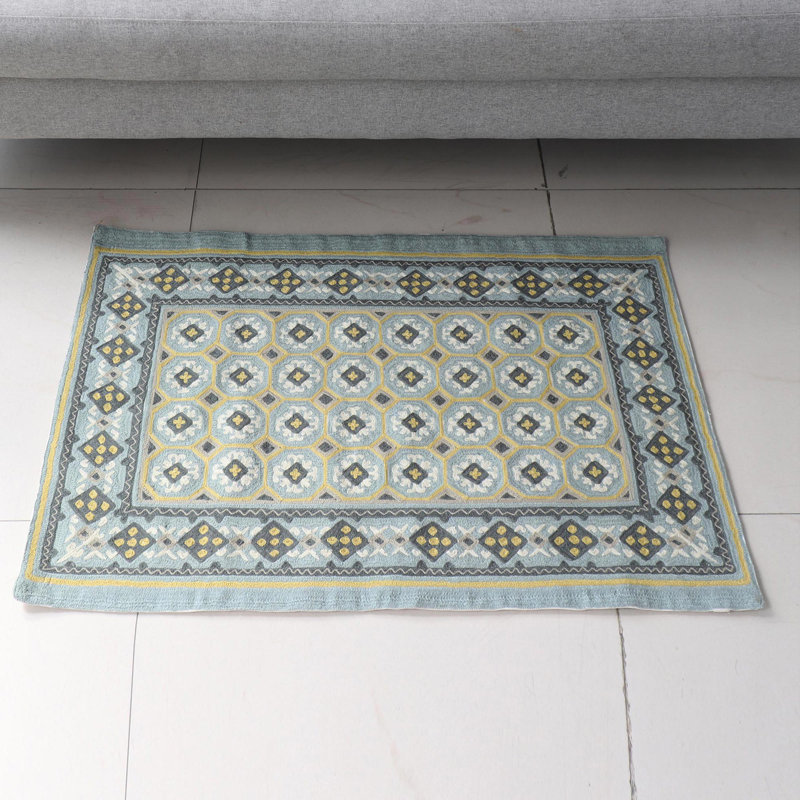 Wool Abstract Indoor Rug