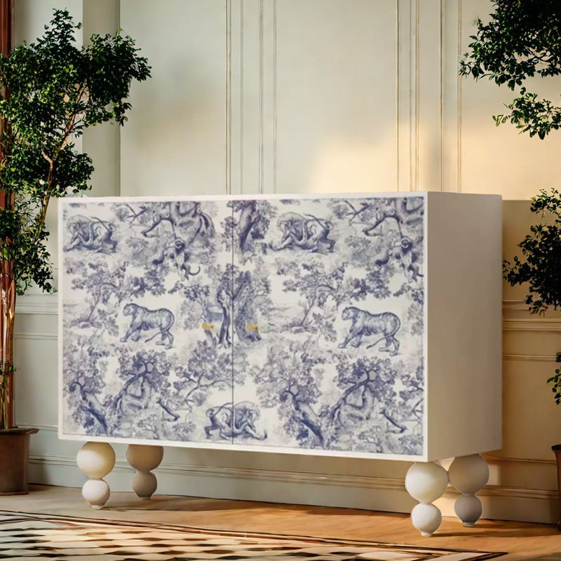 Armoire d'appoint, Blanc / Blanc
