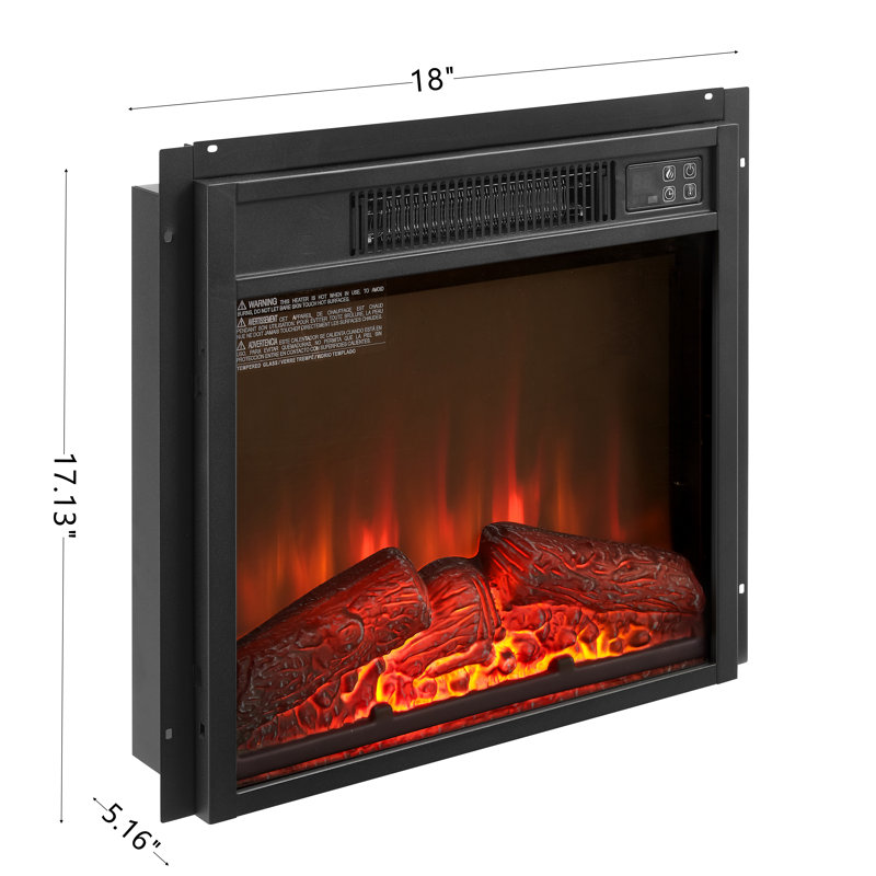 Electric Fireplace Insert 18" 1400W 120V