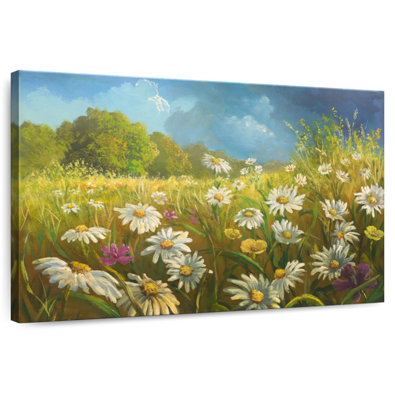 Champ de fleurs d'Alvord en été, H 24 po x l 36 po