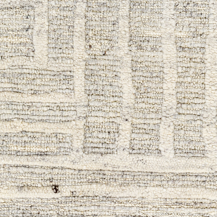 Edwardo Handwoven Wool Beige/Light Gray Area Rug