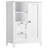 Freestanding Bathroom Floor Storage Cabinet with Open Compartment, 2 Drawers & Adjustable Shelves