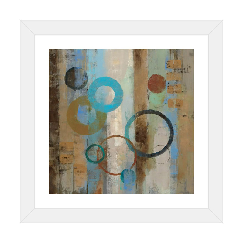 «Bubble Graffiti I» par Silvia Vassileva, reproduction d'art, Papier encadré blanc, Blanc, H 24 po x l 24 po x p 1 po